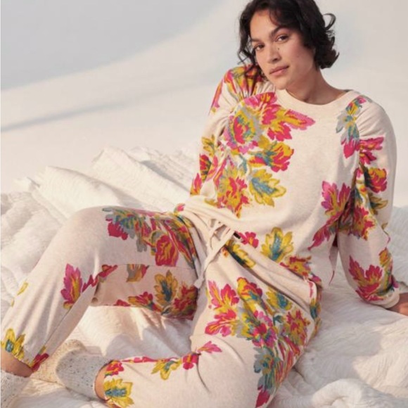 Anthropologie Saturday Sunday Camilla Floral Joggers (L) - Picture 2 of 9